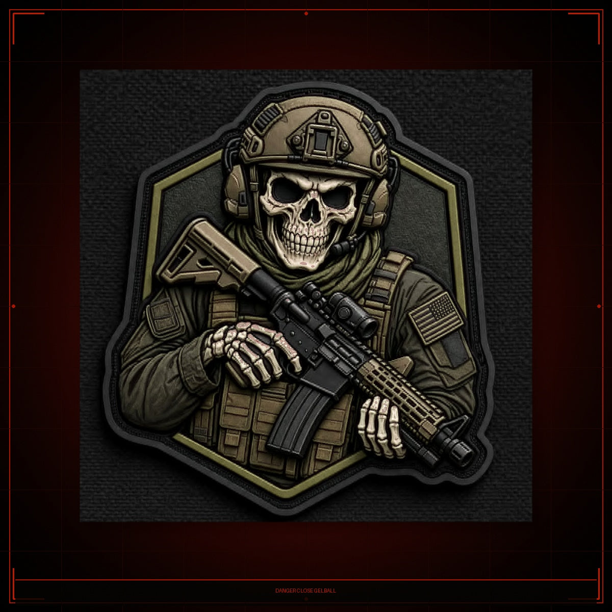Skull Operator Patch Hex